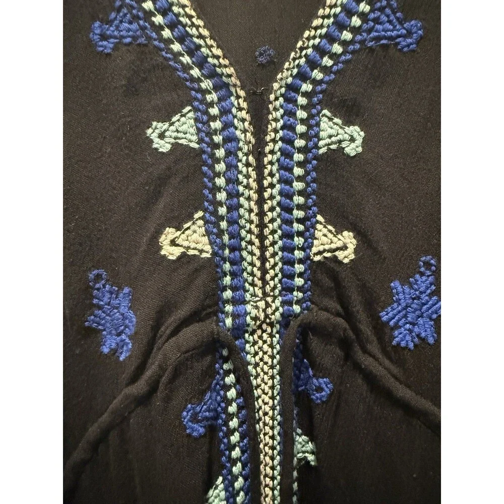 Women’s Free People Stargazer Embroidered Tunic Dress - Celestial Boho Large